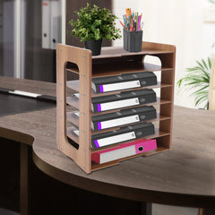 Adjustable File Document Holder Office Desktop Organizer Stable Storage Rack File Organizer