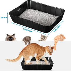 25 Pcs Disposable Litter Boxes for Cats Plastic Cat Litter Tray Kitten Litter Pan for Kitty Rabbit Guinea Pig Hamster Pets