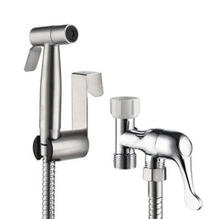 Handheld Bidet Toilet Sprayer Set Stainless Steel Bidet Faucet Wall Mounted Toilet Spray Gun Bathroom Shower Head Self Cleaning