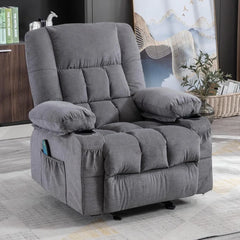 Massage Rocker Recliner Chair with Vibration Massage and Heat Ergonomic Lounge Chair for Living Room