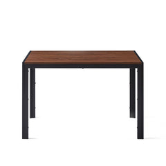 Creative Design Veneered MDF Wood Structure Rectangular Walnut Dining Table