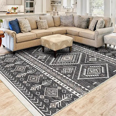 Modern Abstract Area Rug, 8x10 Washable Rugs for Living Room Bedroom Office Floor Rug Dining Room Indoor Accent Rugs