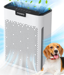 Purifiers for Home Large Room 2000 Ft² with Washable Filters, Fragrance Sponge, MOOKA H13 HEPA Filter Pet Air Purifier for Bedro