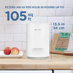 Filter Air Purifier for Home, Office, Bedrooms, Filters Allergies, Pollen, Smoke, Dust, Pet Dander