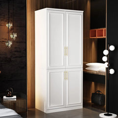 Armoire Wardrobe Closet Collection with Drawers & Hanging Rods, Closet Organizer, Armoire Wardrobes,Bedroom Funiture