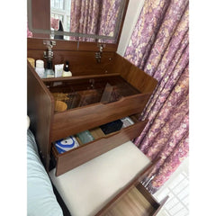 3 in 1 Vanity Desk with Plip Top Mirror, Small Make Up Vanity Set  Makeup Vanity with Drawers, Dressing Table for Bedroom