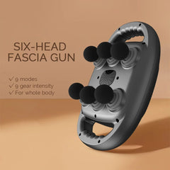 Six-head Fascia Gun High-Frequency Vibration Body Massage Gun Back and Waist Massager Massager Neck Shoulder Massager masajeador