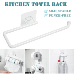 Kitchen Paper Roll Holder Cabinet Rag Hanging Holder Towel Hanger Toilet Paper Holders Rack Bar Shelf Tissue Holder