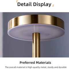 Sensor Light USB Rechargeable  Metal Table Lamp  Hotel Restaurant Night Decoration Adjustable Warm Light