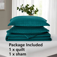 Lightweight Bedspread Ultrasonic  Pattern Light Coverlet for All Season Comforter Bedding Decor - 3 Piece Bed Cover Sets