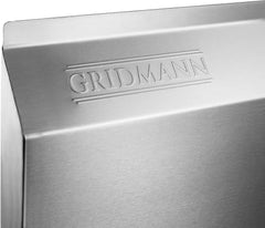 GRIDMANN Stainless Steel 1 Compartment Utility Sink with Left Drainboard, NSF Certified Commercial Kitchen Sink