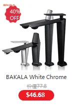 BAKALA Curve  Single Handle Hot And Cold Water  Faucet Waterfall Water Bathroom Sink Faucet 304 Stainless steel Mixer Tap