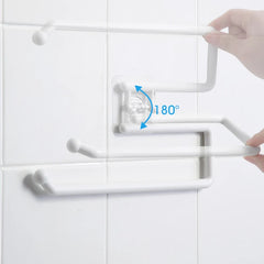 Kitchen Paper Roll Holder Cabinet Rag Hanging Holder Towel Hanger Toilet Paper Holders Rack Bar Shelf Tissue Holder