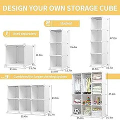 Dresser, Kids Closet Organizers, Portable Kids Wardrobe for Closet, Bedroom, Nursery, Cubby, Cabinet, Clothes, Dress, Baby