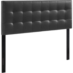 Headboard ,Tufted Faux Leather Upholstered King Headboard in Black ,suitable for A Kid's Bedroom, Guest Room, or College Dorm