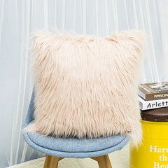 Fur Pillowcase Cushion Cover Decorative Long Hair Pillow Plush Case New Luxury Series Style Faux Throw Cushion Decor