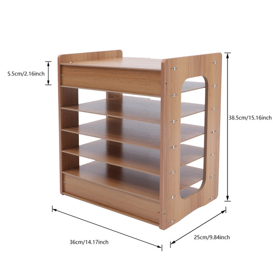 Adjustable File Document Holder Office Desktop Organizer Stable Storage Rack File Organizer