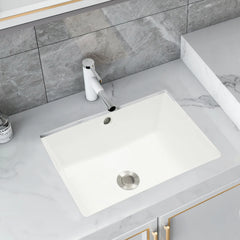 Bathroom Sink with Overflow Humanized Design Smooth Edges Build To Last Bathroom Sink for Bathrooms/Lavatories/Restrooms