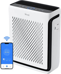 LEVOIT Air Purifiers for Home Large Room Bedroom Up to 1110 Ft² with Air Quality and Light Sensors, Smart WiFi, Washable Filters