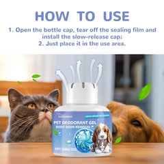 Yegbong 2pcs Pet Deodorant Gel+Potty Inducer For Baby Dog Training,Fresh And Deodorant For Cat&Dog Body Nest Air,Harmless To Pet