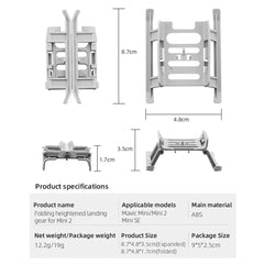 Drone Foldable Landing Gear Extended Height Leg Support Protector Stand Skid For DJI Mini SE/Mini 2/Mavic Mini Drone Accessories