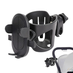 Cup Holder Stroller Accessories Storage Wheelchair Accessories Stroller Bottle Holder Phone Holder 2-in-1 Universal Cup Phone