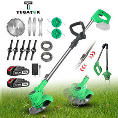 Cordless Lawn Mower Handheld Electric Grass Trimmer Adjustable Garden Tools For Tegatok Battery