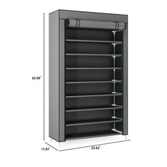 10 Layers Shoes Organizer Space Saving Sneaker Rack Large Capacity Dustproof Boots Shoes Storage Cabinets Entrance Organizer