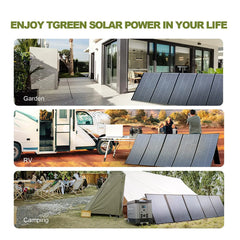 ALLPOWERS R1500 Portable Power Station with 100W/200W Solar Panel 1152Wh LiFePO4 AC Output Solar Generator for Garden Party