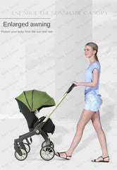 Baby Stroller Car Seat For Newborn Prams Infant Buggy Safety Cart Carriage Lightweight 3 in 1 Travel System