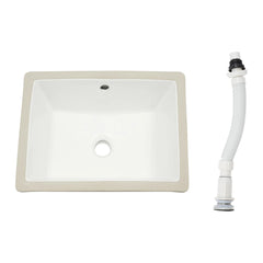 Bathroom Sink with Overflow Humanized Design Smooth Edges Build To Last Bathroom Sink for Bathrooms/Lavatories/Restrooms