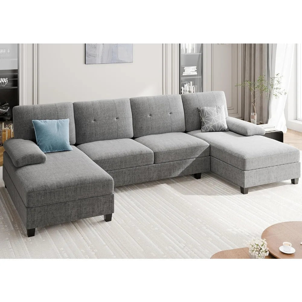 Sectional Couches for Living Room, U Shaped Couches for Living Room, Sectional Sofa with Chaise, Sofa