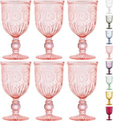 Cup Set Wine Glasses 6-piece Set of Smoked Glass Goblets Glassware Made From 100% Dishwasher-safe Stained Glass Goblets Kitchen