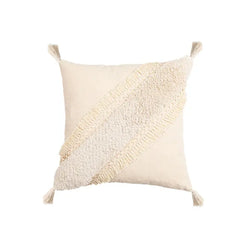 45x 45cm/30x50cm Beige White Tassels Decorative Cushion Cover Sofa Pillow Case Cover Handmade Home Decoration for Living Room