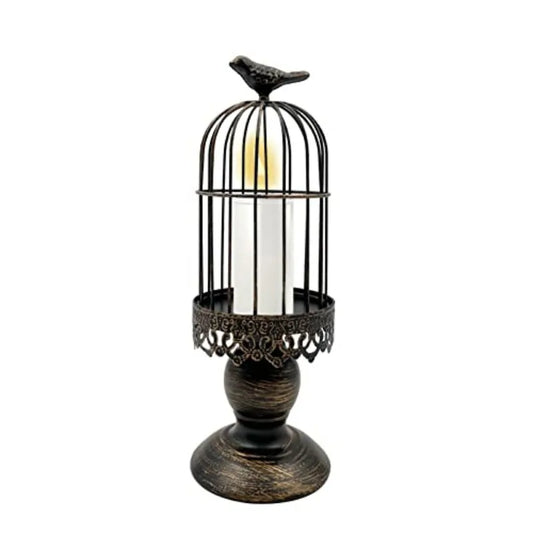 Retro Shabby Candle Holder Decorative Birdcage Candle Holder Vintage Metal Candlestick for Wedding Victoriana Decor,Home Decor