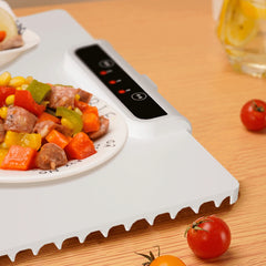 Foldable Food Warmer with Adjustable Temperature Folding Warming Placemat Silicone Fast Heating for Parties Family Gatherings