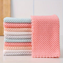 20Pcs/Pack Thickened Cleaning Cloths Wiping Rag Reusable Mirrors Window Glass Dish Washing Cloth Kitchen Towel Kitchen Cleaning