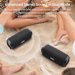 TOZO PA2 Bluetooth Speaker with Dual Drivers & Dual Bass Diaphragms Deep Bass Loud Stereo Sound 25H Playtime Wireless Speaker