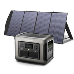 ALLPOWERS R1500 Portable Power Station with 100W/200W Solar Panel 1152Wh LiFePO4 AC Output Solar Generator for Garden Party