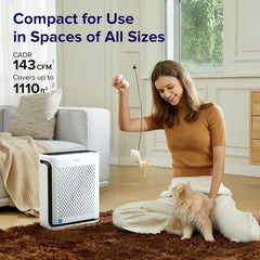 Air Purifiers for Home Large Room Bedroom Up to 1110 Ft² with Air Quality and Light Sensors, Smart WiFi, Washable Filters