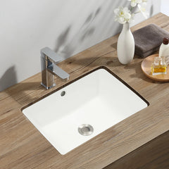 Bathroom Sink with Overflow Humanized Design Smooth Edges Build To Last Bathroom Sink for Bathrooms/Lavatories/Restrooms