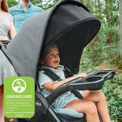 Bravo LE ClearTex Quick-Fold Stroller - Pewter | Grey