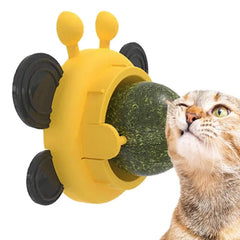 Catnip Wall Roller Safe And Healthy Cat Molar Catnip Balls Easy To Use Fun Interactive Cat Lick Chew Toy For Indoor Use