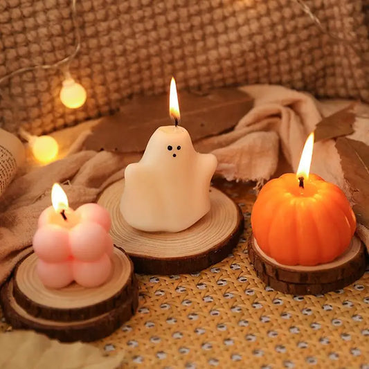 Pumpkin Candles Scented Halloween Party Decoration Candle Cartoon Shape Scented Candles Women Aromatherapy Kitchen Table Decor