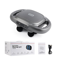 Six-head Fascia Gun High-Frequency Vibration Body Massage Gun Back and Waist Massager Massager Neck Shoulder Massager masajeador