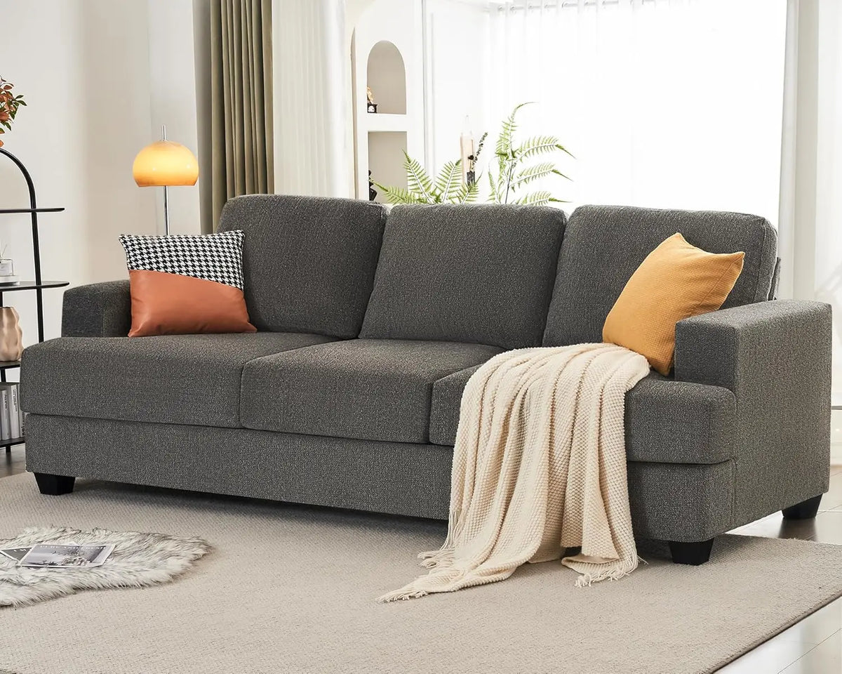 89 Inch Sofa, Comfy Sofa Couch with Extra Deep Seats, Modern Sofa- 3 Seater Sofa Couch for Living Room Apartment Lounge