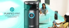 QWShark HC451 3-in-1 Clean Sense Air Purifier,Heater;Fan,Oscillating,Captures 99.98% of Particles for Clean Air,Dust,Smoke