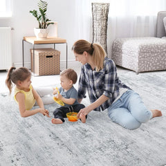 BALAPET 10x14 Modern Abstract Area Rug for Living Room Bedroom, Large Machine Washable Boho Floor Carpet with Non-Slip Backing