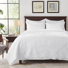 Bedding Set- Embossed, Bedspreads-Lightweight All Season Soft Microfiber Bedspread, Bed Coverlet for All Seasons