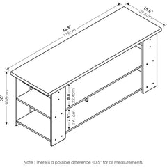 Jaya TV stand, French oak gray/black